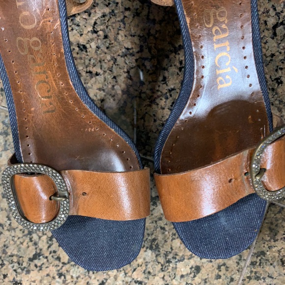 SALE❤️❤️❤️🩷Pedro Garcia 🏝️ clavia jeans platforms - Picture 4 of 13